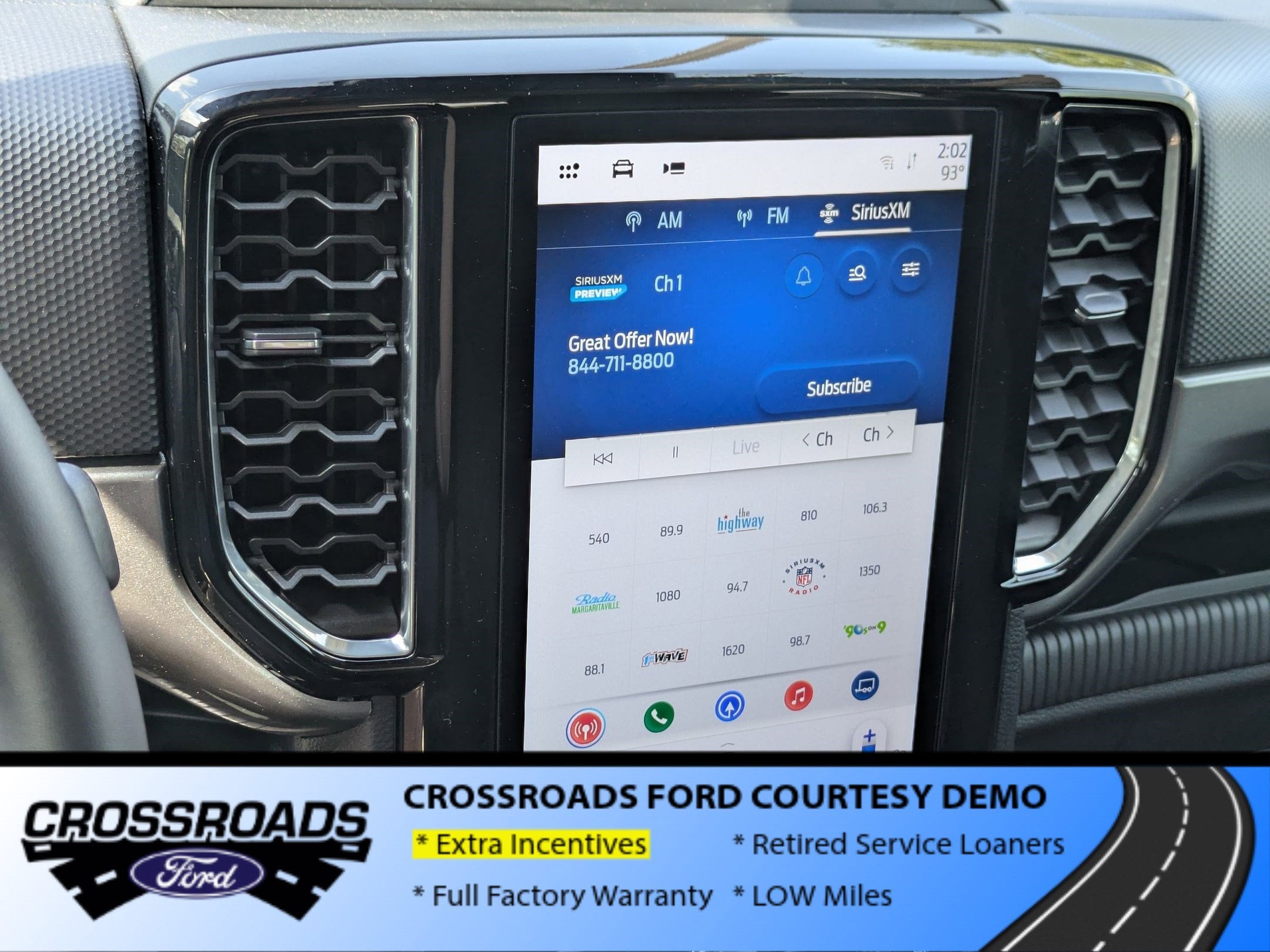 2025 Ford Ranger XLT - Crossroads Courtesy Demo