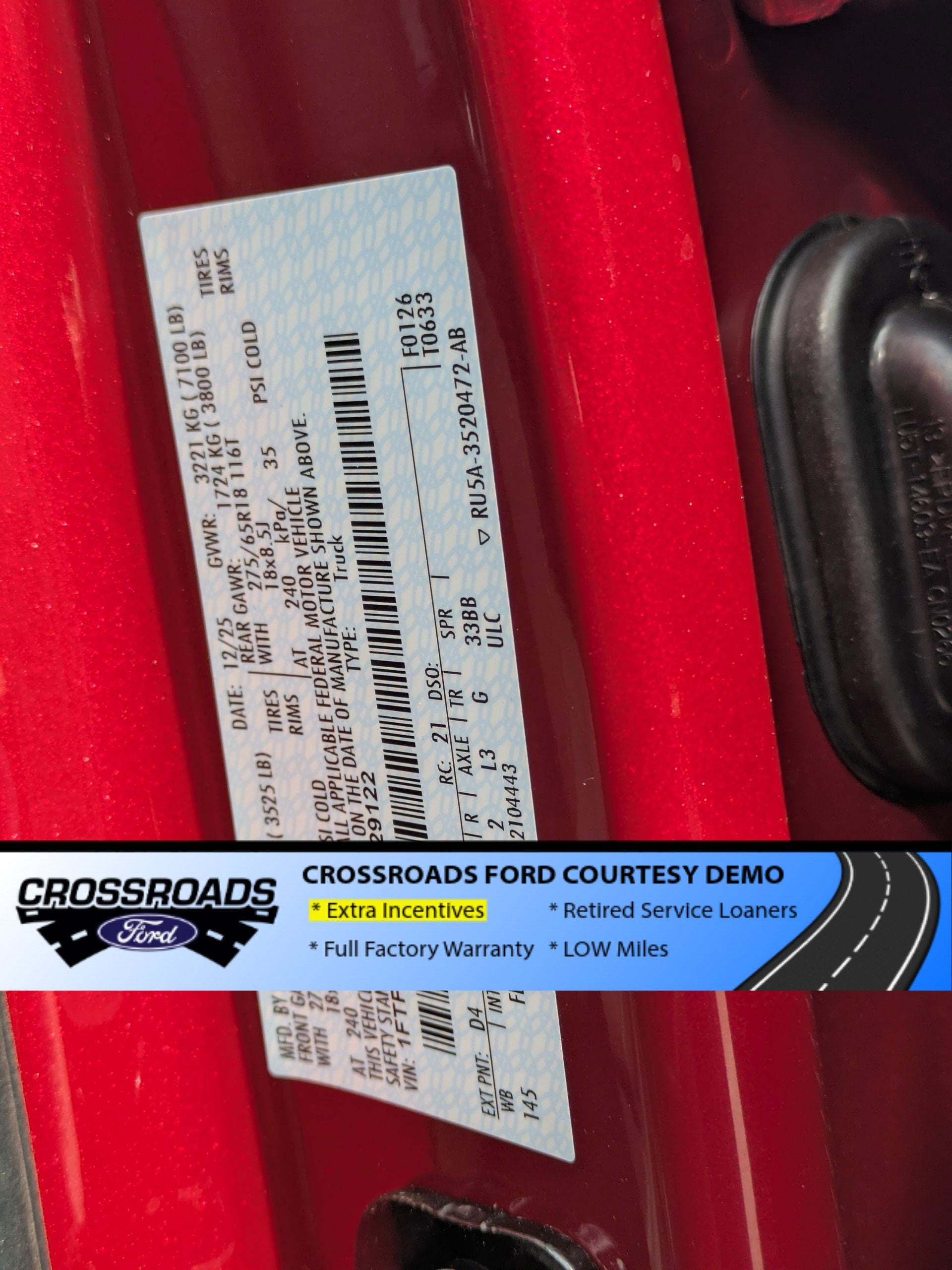 2025 Ford F-150 XLT - Crossroads Courtesy Demo