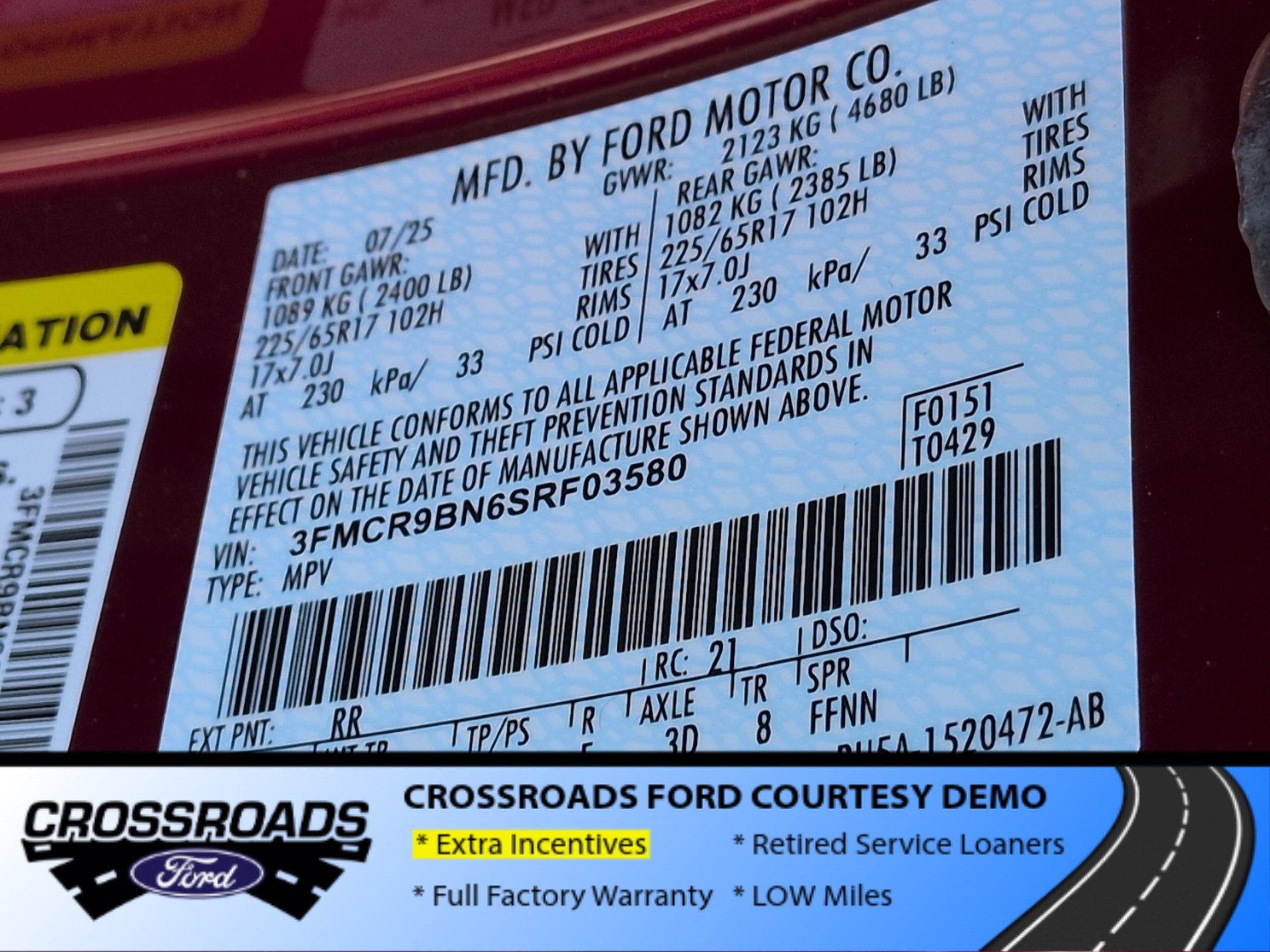 2025 Ford Bronco Sport Big Bend - Crossroads Courtesy Demo