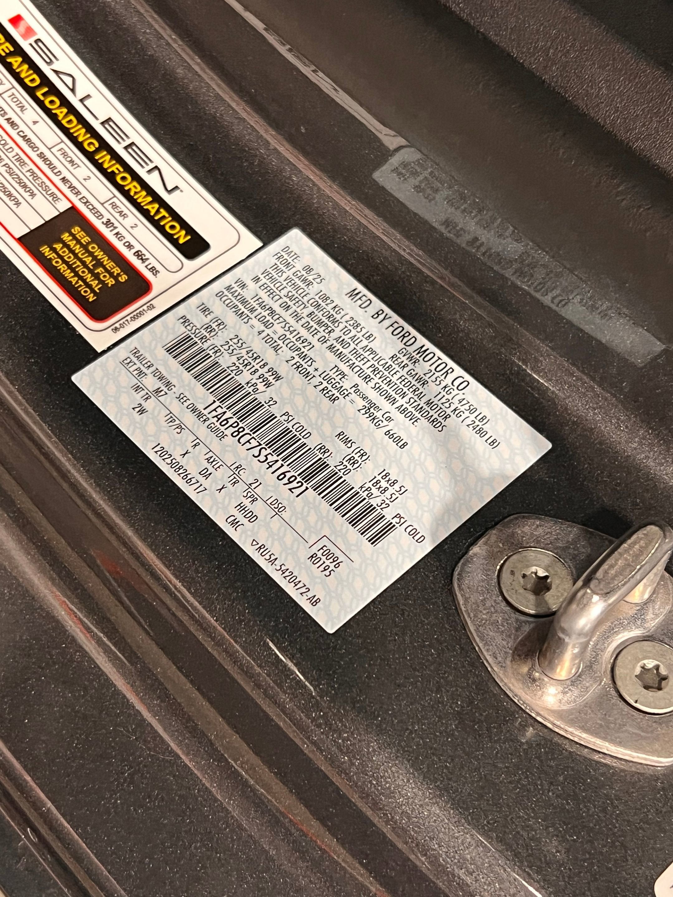 2025 Ford Mustang GT Saleen White Label