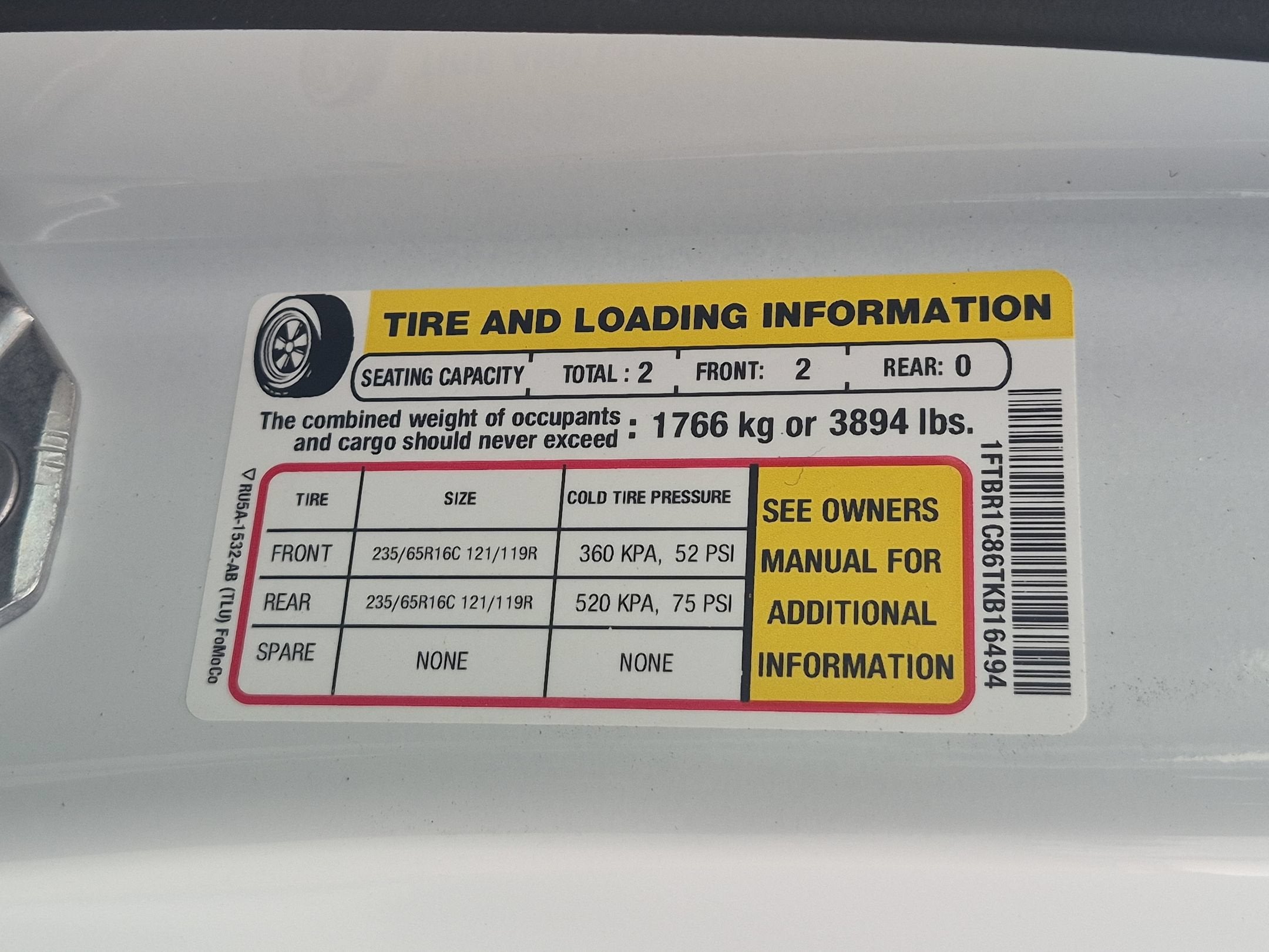 2026 Ford Transit Cargo Van Base