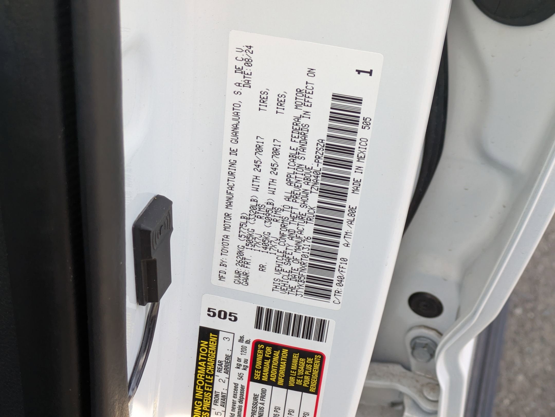 2024 Toyota Tacoma 2WD SR5