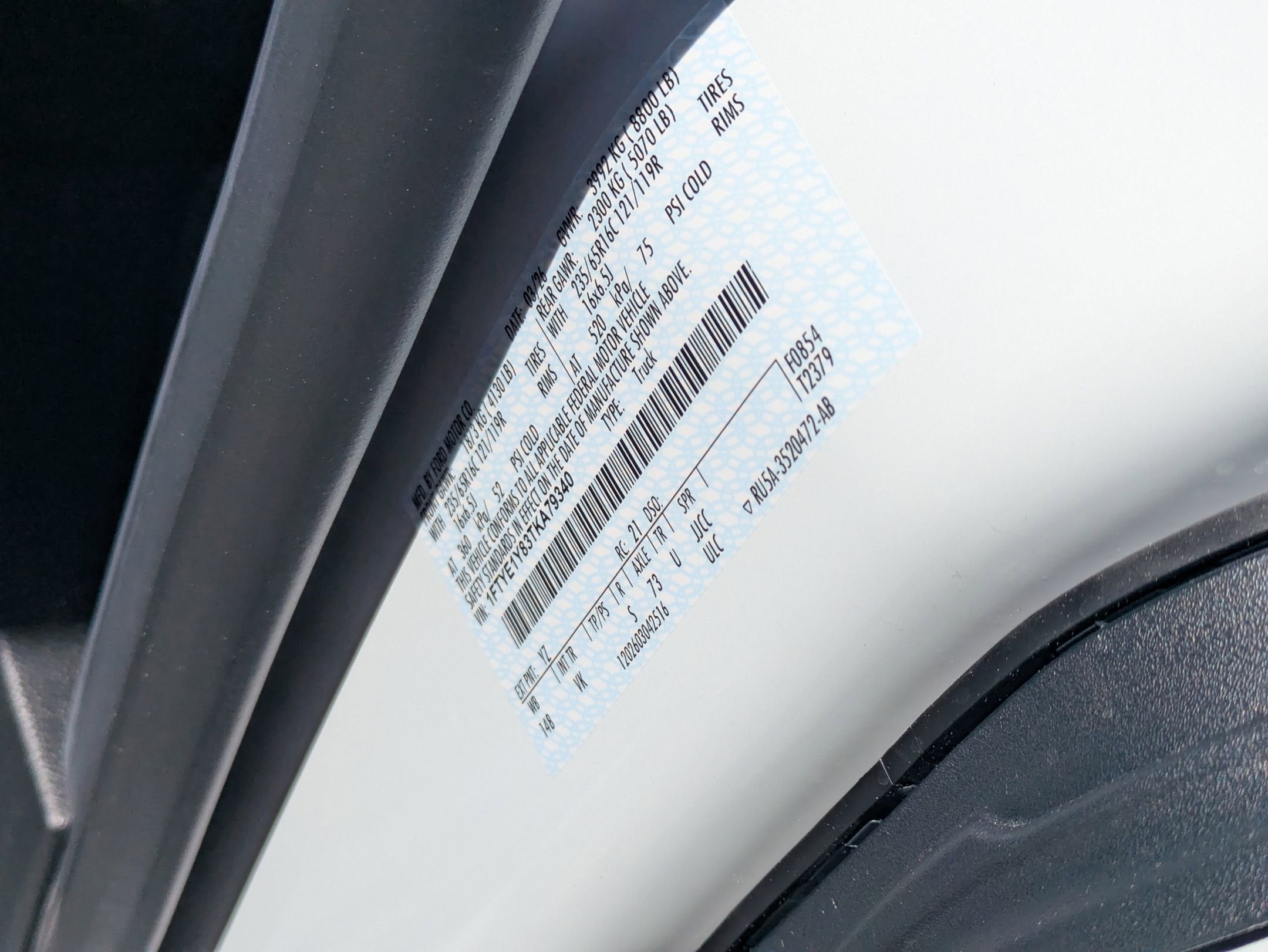 2026 Ford Transit Cargo Van Base