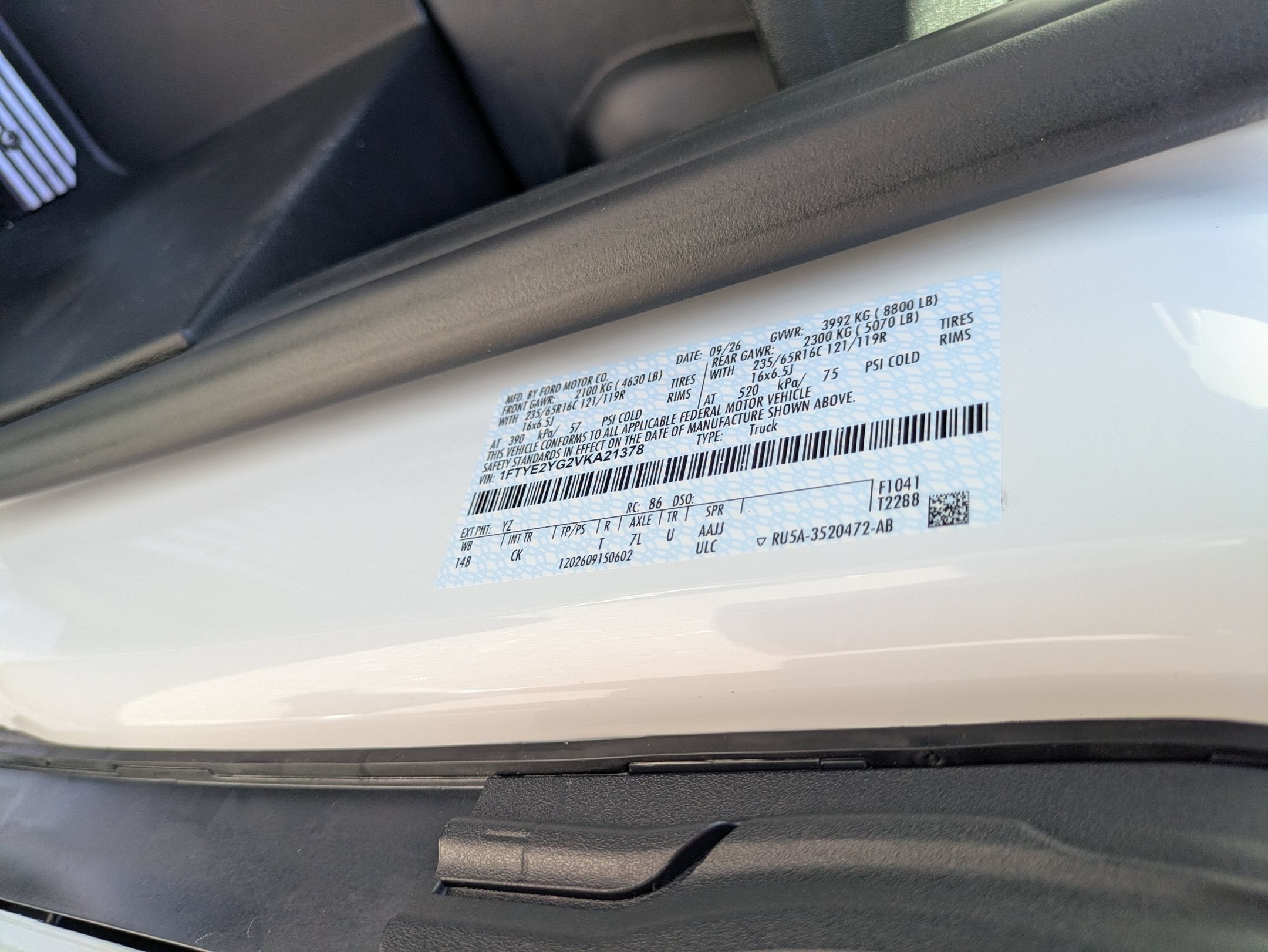 2027 Ford Transit Cargo Van Base