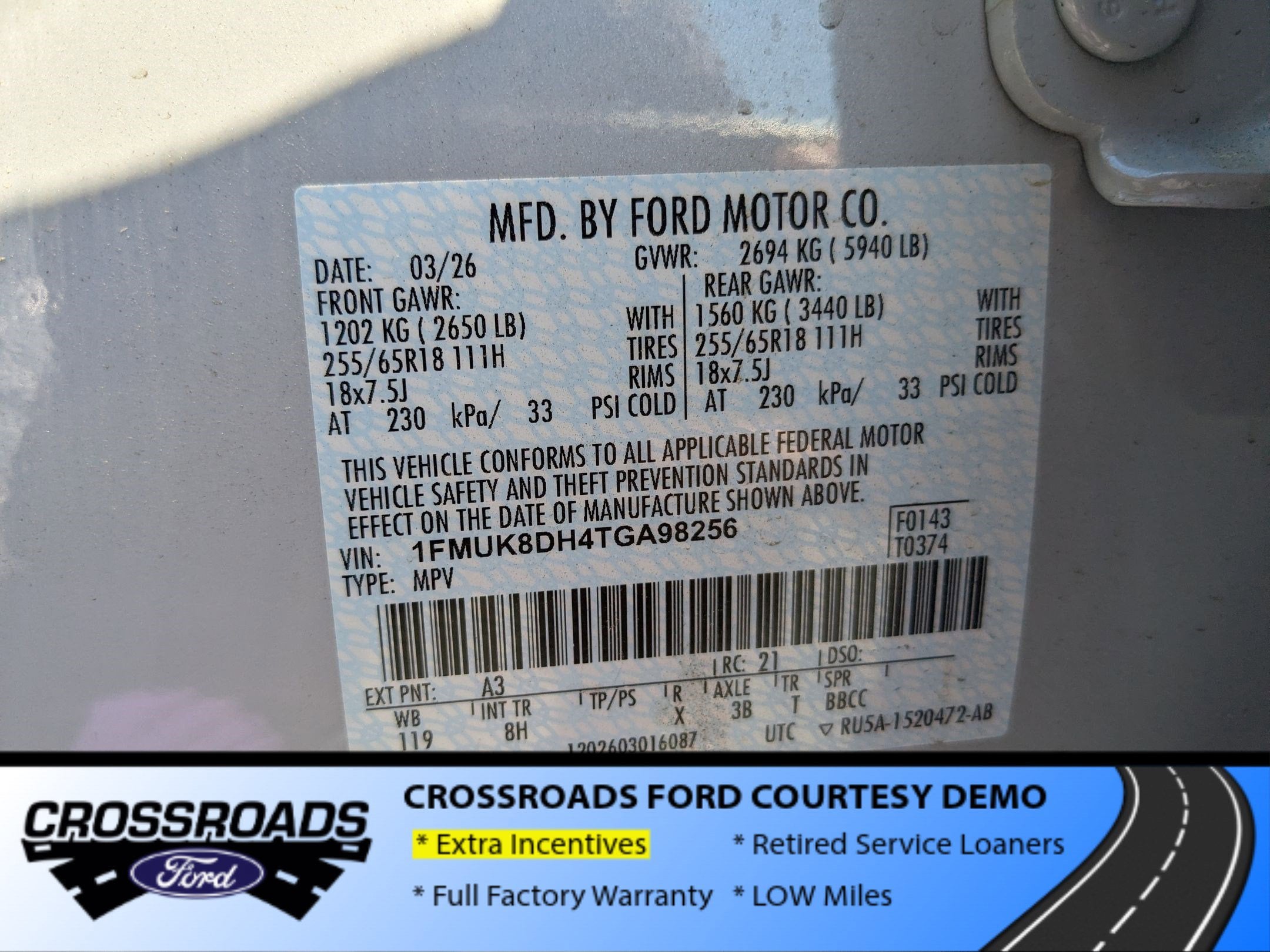 2026 Ford Explorer Active - Crossroads Courtesy Demo
