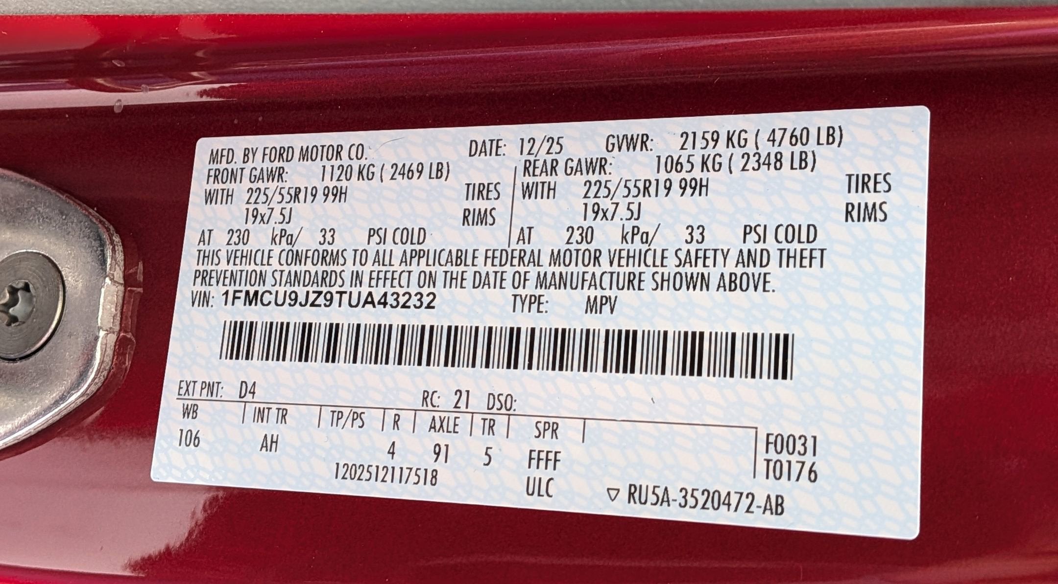 2026 Ford Escape Platinum