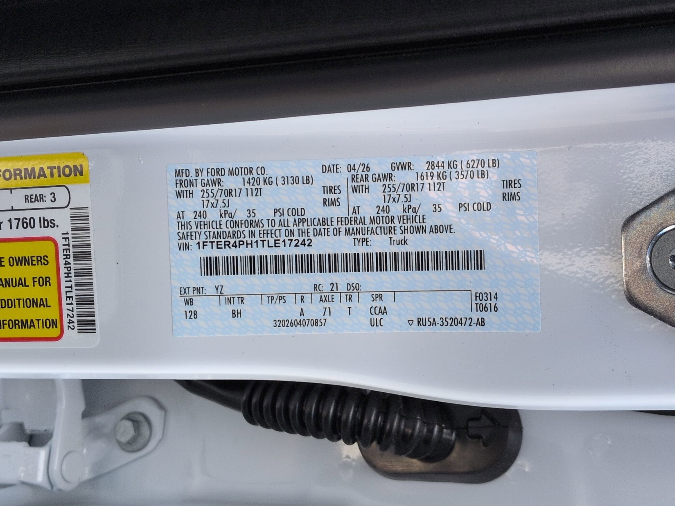 2026 Ford Ranger XL