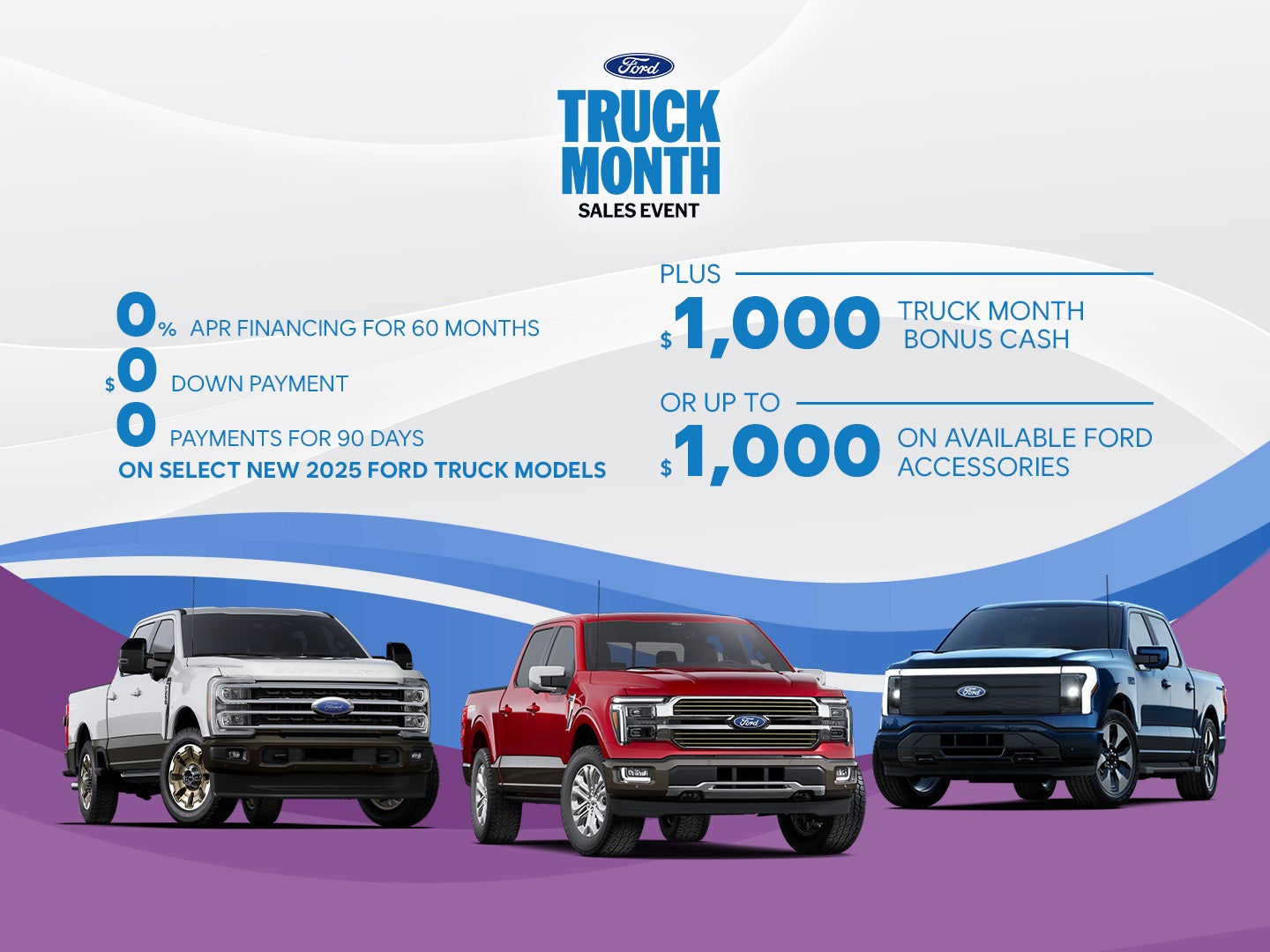 0% APR Financing for 60 Months, $0 Down, 0 Payments for 90 Days